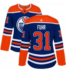 Womens Adidas Edmonton Oilers 31 Grant Fuhr Authentic Royal Blue Alternate NHL Jersey Womens Adidas Edmonton Oilers 31 Grant Fuhr Authentic Royal Blue Alternate NHL Jersey