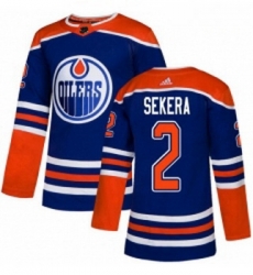 Youth Adidas Edmonton Oilers 2 Andrej Sekera Authentic Royal Blue Alternate NHL Jersey Youth Adidas Edmonton Oilers 2 Andrej Sekera Authentic Royal Blue Alternate NHL Jersey