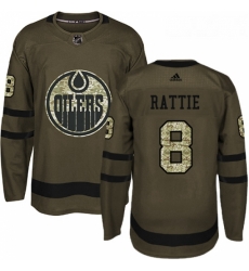 Youth Adidas Edmonton Oilers 8 Ty Rattie Authentic Green Salute to Service NHL Jersey Youth Adidas Edmonton Oilers 8 Ty Rattie Authentic Green Salute to Service NHL Jersey