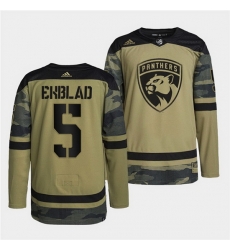 Men Florida Panthers 5 Aaron Ekblad 2022 Camo Military Appreciation Night Stitched jersey Men Florida Panthers 5 Aaron Ekblad 2022 Camo Military Appreciation Night Stitched jersey