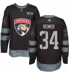 Mens Adidas Florida Panthers 34 James Reimer Premier Black 1917 2017 100th Anniversary NHL Jersey Mens Adidas Florida Panthers 34 James Reimer Premier Black 1917 2017 100th Anniversary NHL Jersey