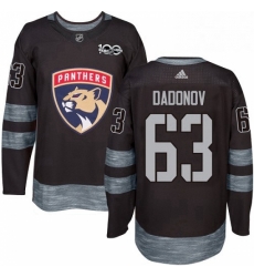 Mens Adidas Florida Panthers 63 Evgenii Dadonov Premier Black 1917 2017 100th Anniversary NHL Jersey Mens Adidas Florida Panthers 63 Evgenii Dadonov Premier Black 1917 2017 100th Anniversary NHL Jersey