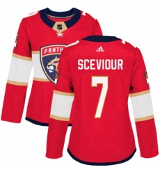 Womens Adidas Florida Panthers 7 Colton Sceviour Authentic Red Home NHL Jersey Womens Adidas Florida Panthers 7 Colton Sceviour Authentic Red Home NHL Jersey