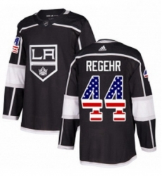 Mens Adidas Los Angeles Kings 44 Robyn Regehr Authentic Black USA Flag Fashion NHL Jersey Mens Adidas Los Angeles Kings 44 Robyn Regehr Authentic Black USA Flag Fashion NHL Jersey
