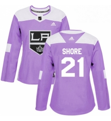 Womens Adidas Los Angeles Kings 21 Nick Shore Authentic Purple Fights Cancer Practice NHL Jersey Womens Adidas Los Angeles Kings 21 Nick Shore Authentic Purple Fights Cancer Practice NHL Jersey