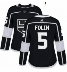 Womens Adidas Los Angeles Kings 5 Christian Folin Authentic Black Home NHL Jersey Womens Adidas Los Angeles Kings 5 Christian Folin Authentic Black Home NHL Jersey
