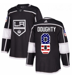 Youth Adidas Los Angeles Kings 8 Drew Doughty Authentic Black USA Flag Fashion NHL Jersey Youth Adidas Los Angeles Kings 8 Drew Doughty Authentic Black USA Flag Fashion NHL Jersey