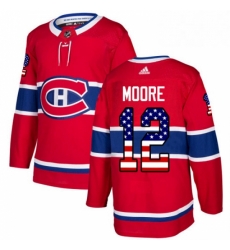 Mens Adidas Montreal Canadiens 12 Dickie Moore Authentic Red USA Flag Fashion NHL Jersey Mens Adidas Montreal Canadiens 12 Dickie Moore Authentic Red USA Flag Fashion NHL Jersey