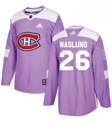 Mens Adidas Montreal Canadiens 26 Mats Naslund Authentic Purple Fights Cancer Practice NHL Jersey Mens Adidas Montreal Canadiens 26 Mats Naslund Authentic Purple Fights Cancer Practice NHL Jersey