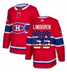 Mens Adidas Montreal Canadiens 39 Charlie Lindgren Authentic Red USA Flag Fashion NHL Jersey Mens Adidas Montreal Canadiens 39 Charlie Lindgren Authentic Red USA Flag Fashion NHL Jersey