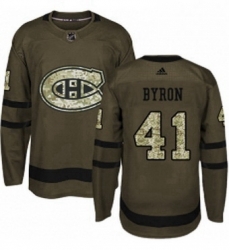 Mens Adidas Montreal Canadiens 41 Paul Byron Authentic Green Salute to Service NHL Jersey Mens Adidas Montreal Canadiens 41 Paul Byron Authentic Green Salute to Service NHL Jersey
