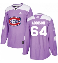 Mens Adidas Montreal Canadiens 64 Jeremiah Addison Authentic Purple Fights Cancer Practice NHL Jersey Mens Adidas Montreal Canadiens 64 Jeremiah Addison Authentic Purple Fights Cancer Practice NHL Jersey