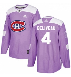 Youth Adidas Montreal Canadiens 4 Jean Beliveau Authentic Purple Fights Cancer Practice NHL Jersey Youth Adidas Montreal Canadiens 4 Jean Beliveau Authentic Purple Fights Cancer Practice NHL Jersey