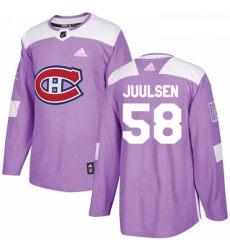 Youth Adidas Montreal Canadiens 58 Noah Juulsen Authentic Purple Fights Cancer Practice NHL Jersey Youth Adidas Montreal Canadiens 58 Noah Juulsen Authentic Purple Fights Cancer Practice NHL Jersey