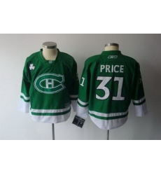 Youth KIDS Montreal Canadiens #31 Price CH green Jersey Youth KIDS Montreal Canadiens #31 Price CH green Jersey
