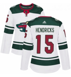 Womens Adidas Minnesota Wild 15 Matt Hendricks Authentic White Away NHL Jersey Womens Adidas Minnesota Wild 15 Matt Hendricks Authentic White Away NHL Jersey