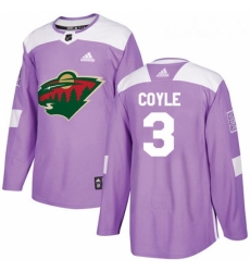 Youth Adidas Minnesota Wild 3 Charlie Coyle Authentic Purple Fights Cancer Practice NHL Jersey Youth Adidas Minnesota Wild 3 Charlie Coyle Authentic Purple Fights Cancer Practice NHL Jersey