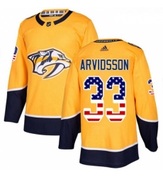 Youth Adidas Nashville Predators 33 Viktor Arvidsson Authentic Gold USA Flag Fashion NHL Jersey Youth Adidas Nashville Predators 33 Viktor Arvidsson Authentic Gold USA Flag Fashion NHL Jersey