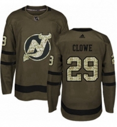 Mens Adidas New Jersey Devils 29 Ryane Clowe Authentic Green Salute to Service NHL Jersey Mens Adidas New Jersey Devils 29 Ryane Clowe Authentic Green Salute to Service NHL Jersey