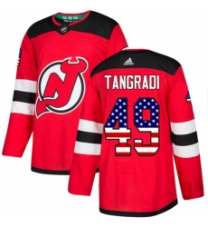 Mens Adidas New Jersey Devils 49 Eric Tangradi Authentic Red USA Flag Fashion NHL Jersey Mens Adidas New Jersey Devils 49 Eric Tangradi Authentic Red USA Flag Fashion NHL Jersey
