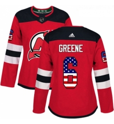 Womens Adidas New Jersey Devils 6 Andy Greene Authentic Red USA Flag Fashion NHL Jersey Womens Adidas New Jersey Devils 6 Andy Greene Authentic Red USA Flag Fashion NHL Jersey