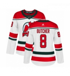 Womens Adidas New Jersey Devils 8 Will Butcher Authentic White Alternate NHL Jersey Womens Adidas New Jersey Devils 8 Will Butcher Authentic White Alternate NHL Jersey