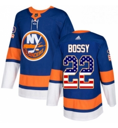 Mens Adidas New York Islanders 22 Mike Bossy Authentic Royal Blue USA Flag Fashion NHL Jersey Mens Adidas New York Islanders 22 Mike Bossy Authentic Royal Blue USA Flag Fashion NHL Jersey