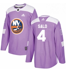 Mens Adidas New York Islanders 4 Robin Salo Authentic Purple Fights Cancer Practice NHL Jersey Mens Adidas New York Islanders 4 Robin Salo Authentic Purple Fights Cancer Practice NHL Jersey