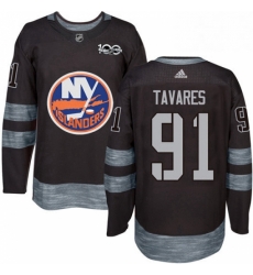Mens Adidas New York Islanders 91 John Tavares Authentic Black 1917 2017 100th Anniversary NHL Jersey Mens Adidas New York Islanders 91 John Tavares Authentic Black 1917 2017 100th Anniversary NHL Jersey