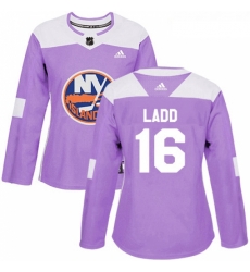 Womens Adidas New York Islanders 16 Andrew Ladd Authentic Purple Fights Cancer Practice NHL Jersey Womens Adidas New York Islanders 16 Andrew Ladd Authentic Purple Fights Cancer Practice NHL Jersey
