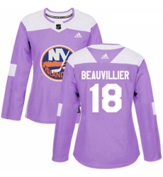 Womens Adidas New York Islanders 18 Anthony Beauvillier Authentic Purple Fights Cancer Practice NHL Jersey Womens Adidas New York Islanders 18 Anthony Beauvillier Authentic Purple Fights Cancer Practice NHL Jersey