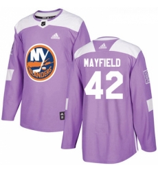 Youth Adidas New York Islanders 42 Scott Mayfield Authentic Purple Fights Cancer Practice NHL Jersey Youth Adidas New York Islanders 42 Scott Mayfield Authentic Purple Fights Cancer Practice NHL Jersey