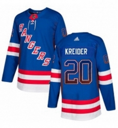 Mens Adidas New York Rangers 20 Chris Kreider Authentic Royal Blue Drift Fashion NHL Jersey Mens Adidas New York Rangers 20 Chris Kreider Authentic Royal Blue Drift Fashion NHL Jersey