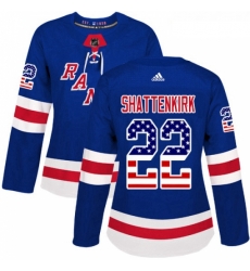 Womens Adidas New York Rangers 22 Kevin Shattenkirk Authentic Royal Blue USA Flag Fashion NHL Jersey Womens Adidas New York Rangers 22 Kevin Shattenkirk Authentic Royal Blue USA Flag Fashion NHL Jersey