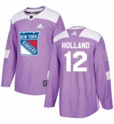 Youth Adidas New York Rangers 12 Peter Holland Authentic Purple Fights Cancer Practice NHL Jersey Youth Adidas New York Rangers 12 Peter Holland Authentic Purple Fights Cancer Practice NHL Jersey