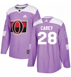 Mens Adidas Ottawa Senators 28 Paul Carey Authentic Purple Fights Cancer Practice NHL Jersey Mens Adidas Ottawa Senators 28 Paul Carey Authentic Purple Fights Cancer Practice NHL Jersey