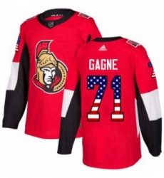 Youth Adidas Ottawa Senators 71 Gabriel Gagne Authentic Red USA Flag Fashion NHL Jersey Youth Adidas Ottawa Senators 71 Gabriel Gagne Authentic Red USA Flag Fashion NHL Jersey