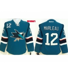 Women NHL San Jose Sharks #12 Patrick Marleau blue jerseys Women NHL San Jose Sharks #12 Patrick Marleau blue jerseys