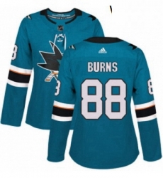 Womens Adidas San Jose Sharks 88 Brent Burns Premier Teal Green Home NHL Jersey Womens Adidas San Jose Sharks 88 Brent Burns Premier Teal Green Home NHL Jersey