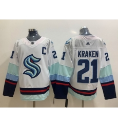 Men Seattle Kraken 21 Seattle Kraken White Adidas Jersey Men Seattle Kraken 21 Seattle Kraken White Adidas Jersey