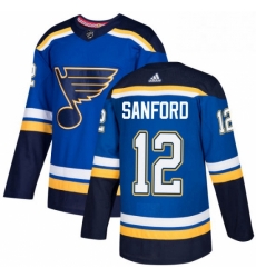 Mens Adidas St Louis Blues 12 Zach Sanford Authentic Royal Blue Home NHL Jersey Mens Adidas St Louis Blues 12 Zach Sanford Authentic Royal Blue Home NHL Jersey