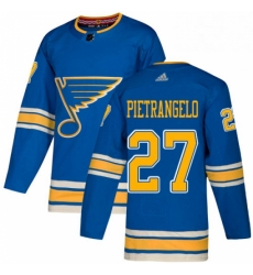 Mens Adidas St Louis Blues 27 Alex Pietrangelo Blue Alternate Authentic Stitched NHL Jersey Mens Adidas St Louis Blues 27 Alex Pietrangelo Blue Alternate Authentic Stitched NHL Jersey
