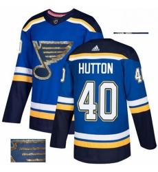 Mens Adidas St Louis Blues 40 Carter Hutton Authentic Royal Blue Fashion Gold NHL Jersey Mens Adidas St Louis Blues 40 Carter Hutton Authentic Royal Blue Fashion Gold NHL Jersey