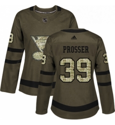 Womens Adidas St Louis Blues 39 Nate Prosser Authentic Green Salute to Service NHL Jersey Womens Adidas St Louis Blues 39 Nate Prosser Authentic Green Salute to Service NHL Jersey