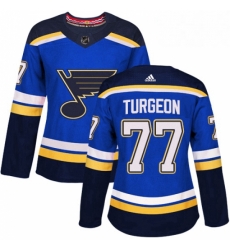 Womens Adidas St Louis Blues 77 Pierre Turgeon Premier Royal Blue Home NHL Jersey Womens Adidas St Louis Blues 77 Pierre Turgeon Premier Royal Blue Home NHL Jersey