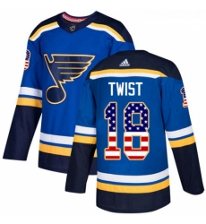 Youth Adidas St Louis Blues 18 Tony Twist Authentic Blue USA Flag Fashion NHL Jersey Youth Adidas St Louis Blues 18 Tony Twist Authentic Blue USA Flag Fashion NHL Jersey