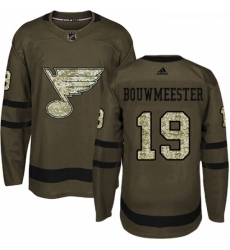 Youth Adidas St Louis Blues 19 Jay Bouwmeester Premier Green Salute to Service NHL Jersey Youth Adidas St Louis Blues 19 Jay Bouwmeester Premier Green Salute to Service NHL Jersey