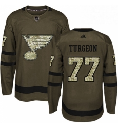 Youth Adidas St Louis Blues 77 Pierre Turgeon Premier Green Salute to Service NHL Jersey Youth Adidas St Louis Blues 77 Pierre Turgeon Premier Green Salute to Service NHL Jersey