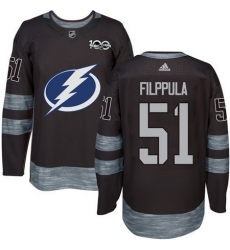 Lightning #51 Valtteri Filppula Black 1917 2017 100th Anniversary Stitched NHL Jersey Lightning #51 Valtteri Filppula Black 1917 2017 100th Anniversary Stitched NHL Jersey