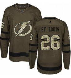 Mens Adidas Tampa Bay Lightning 26 Martin St Louis Authentic Green Salute to Service NHL Jersey Mens Adidas Tampa Bay Lightning 26 Martin St Louis Authentic Green Salute to Service NHL Jersey